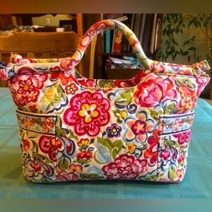 Vera Bradley Floral Multicolor top handle Tote Bag